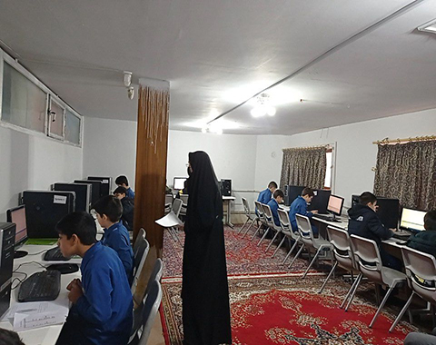 بازدید از برگزاری کلاس مدرسه هوشمند (E-School) مدرسه ابتدایی پسرانه واحد 3